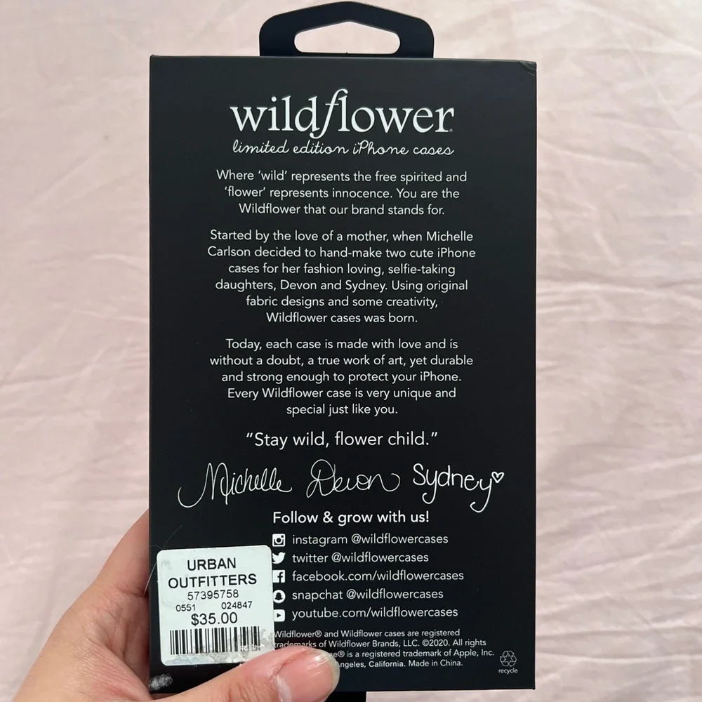 Wildflower Y2K inspired phone case